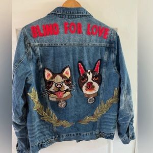 GUCCI YEAR OF THE DOG  DENIM JACKET